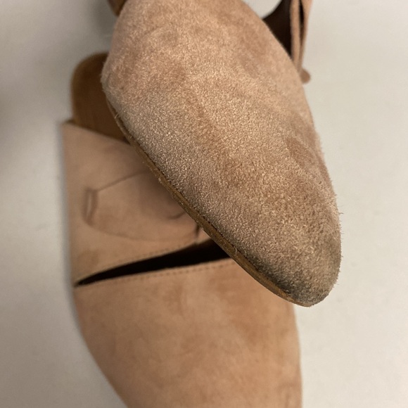 Jeffrey Campbell Charlie Pink Suede Slip On Mule Flat Shoes Size 7M - Picture 12 of 17